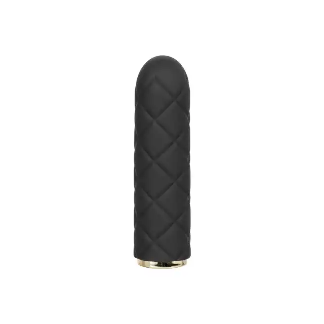 CalExotics - Raven Quilted Seducer. Mini wibrator o pikowanym wykończeniu z 10 ekscytującymi trybami wibracji i funkcją blokady w podróży