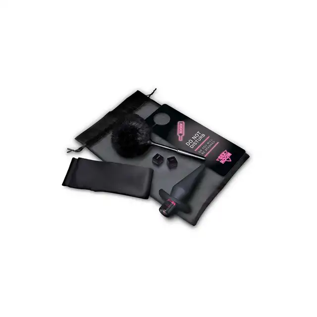 Sex Room - Anal Play Kit. 6-częściowy zestaw do zabaw analnych z czarnym plugiem wibrującym. Nowe spektrum wrażeń 