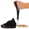 Bad Kitty - Bondage Set Frill. Seksowny zestaw BDSM w formie kajdanek i obroży ze smyczą, zdobiony koronkowymi falbankami