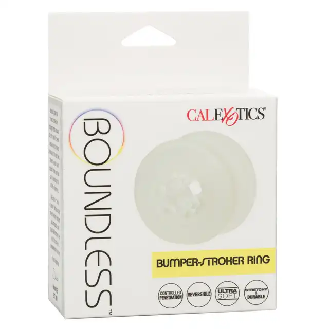 CalExotics - Boundless Bumper-Stroker Ring. Miękki, ciasny i rozciągliwy pierścień na penisa, który oferuje stymulujące doznania jako stoper lub stroker