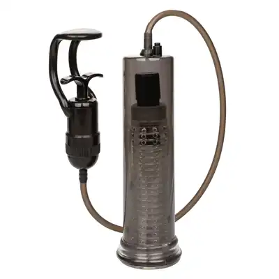 CalExotics - Vibro Air Pump. Wibrująca pompka do penisa z innowacyjną technologią - automatyczna aktywacja wibracji po osiągnięciu idealnego ciśnienia