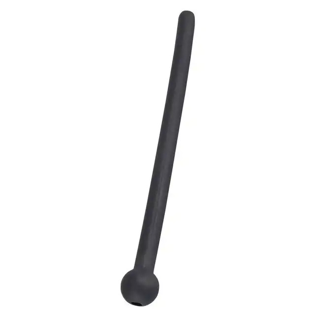Penisplug - Penis Plug Piss Play black. Silikonowy dilator do cewki moczowej z wydrążonym środkiem