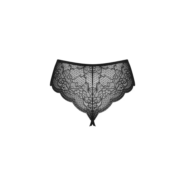 Obsessive - Pearlove Panties XS/S. Zmysłowe majteczki z dziurką i perełkami, podkreśl swoją kobiecość i pewność siebie
