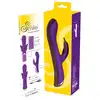 Sweet Smile - Rechargeable Rotating Vibrator. Rotacyjny wibrator ze stymulatorem łechtaczki w kształcie motylka, 10 trybów wibracji i 3 prędkości rotacji