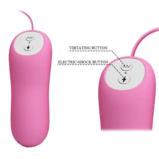 Pretty Love - Electric Shock &amp; Vibro Bullets. Klamerki na sutki i wibrujące jajeczko, funkcje wibracji i elektrostymulacji