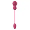 Dreamtoys - Flexible Dual Stimulator. Niesamowity różowy pulsujący stymulator łechtaczki z wibrującym jajeczkiem, podwójna przyjemność