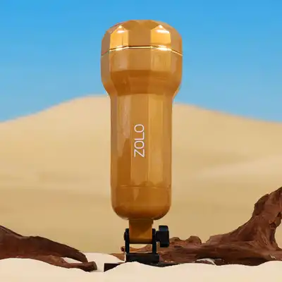 Zolo - Vibrating Mountaable Stroker - dyskretny masturbator w formie realistycznej waginy. Przyssawka 