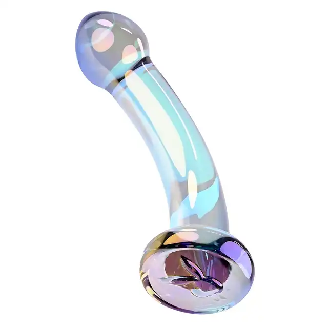 Playboy - Jewels King. Kryształowe szklane dildo o idealnie stymulującej krzywiźnie, imponujący rozmiar i ergonomiczna konstrukcja