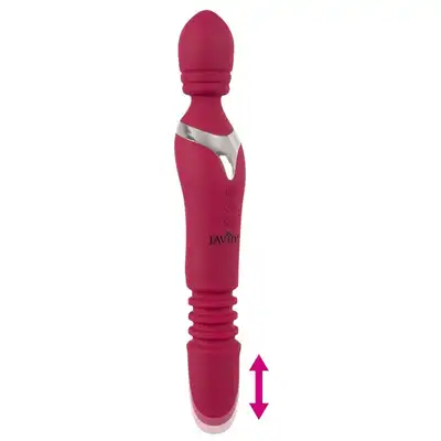 Javida - Warming &amp; Thrusting. Wielofunkcyjny wibrator z ruchomą główką z funkcją posuwu i podgrzewania, 7 trybów wibracji i 3 prędkości ruchu posuwistego