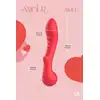 Amour – Flexible G-Spot Vibrator Aimee. Malinowy, profilowany wibrator do stymulacji punktu G z  żebrowaniem