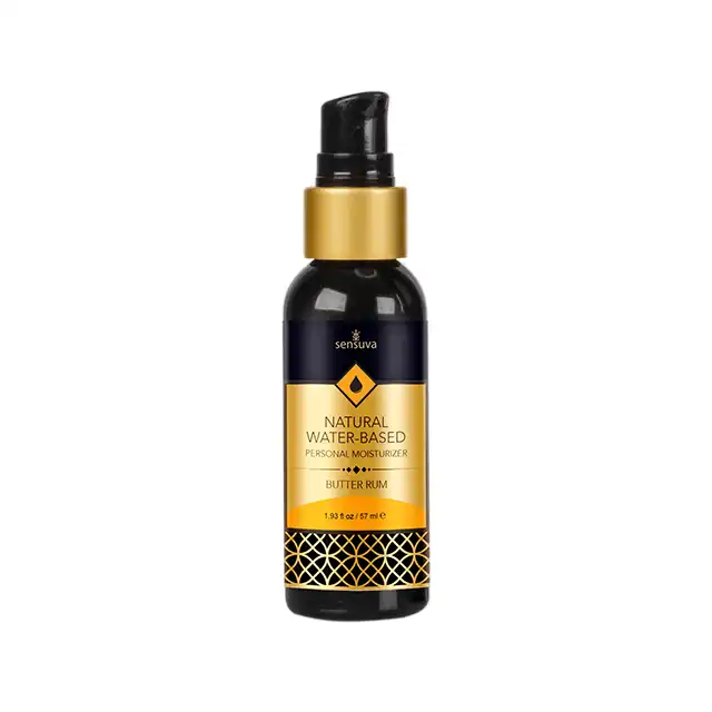 Sensuva - Natural Lubricant Butter Rum 57 ml. Wodny lubrykant o uwodzącym smaku rumu. Na bazie naturalnych składników. 
