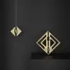 LOCKINK - Adjustable Nipple Clamps with Light Pendant Gold. Regulowane zaciski na sutki z zawieszką pięknie odbijającą światło