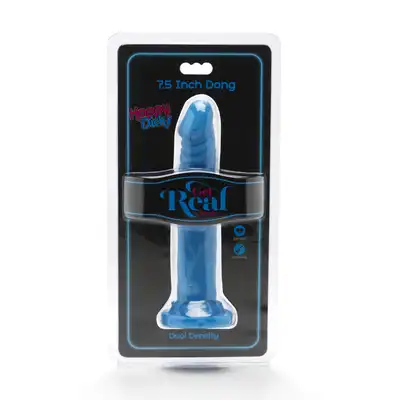 ToyJoy - Get Real Happy Dicks Dong 7.5'. Realistyczny kształt, kolorowy styl, mocna przyssawka