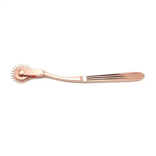 Kiotos - Pinwheel Rose Gold. Zmysłowe kółeczko Wartenberga o kolorze różowego złota, elegancja i soft bdsm