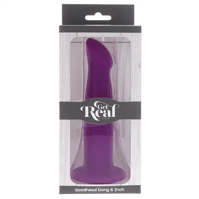 Get Real - GoodHead Dong 6'. Realistyczne dildo z przyssawką, kompatybilne z uprzężami, wykonane z bezpiecznego silikonu premium