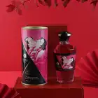  Shunga - Aphrodisiac Warming Oil Raspberry Feeling 100 ml. Rozgrzewający olejek do masażu o smaku soczystych malin. 