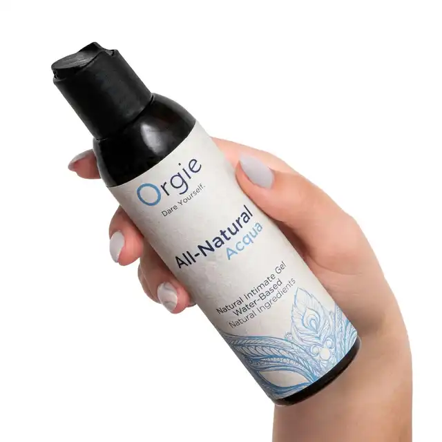 Orgie - All-Natural Acqua. Naturalny, jedwabisty żel intymny na bazie wody, zapewniający długotrwałe nawilżenie i komfort bez szkodliwych dodatków