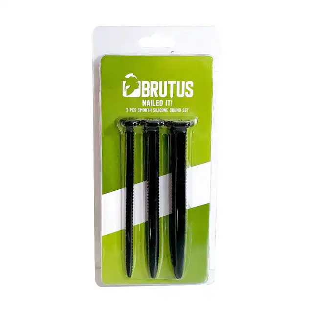 Brutus - Screw You. Zestaw prążkowanych sond silikonowych. Trzy średnice dla intensywnych doznań