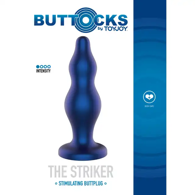 Buttocks - The Striker Buttplug. Ergonomiczny, silikonowy korek analny, oferujący komfortową i bezpieczną stymulację analną