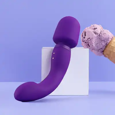 Wellness - Dual Sense Purple. Unikatowy wibrator magiczna różdżka o dwóch końcach, wibrator punktu G i masażer ciała