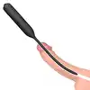 LoveToy - Urethral Dilator Vibrating Black. 10-Stopniowy wibrujący dilator z elastycznym silikonowym trzonem i długą sondą
