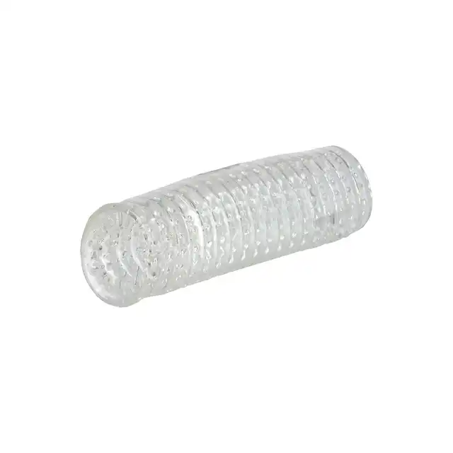 CalExotics - Hand Job Stroker Transparent. Odwracalny, przezroczysty masturbator dla różnorodnych doznań