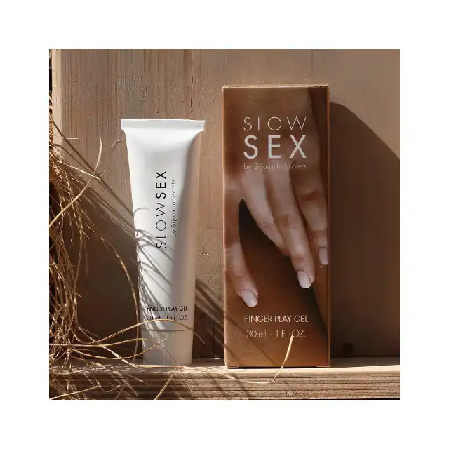 Bijoux Indiscrets -  Slow Sex Finger Play Gel 30 ml. Doskonały do masturbacji, kokosowy lubrykant na bazie wody w formie żelu. Niesamowite doznania