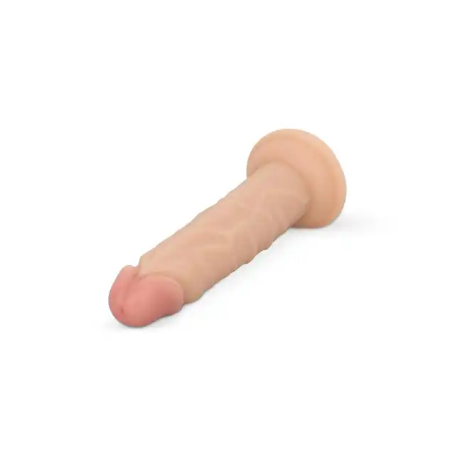 EasyToys - Dildo Without Balls 12 cm Beige. Klasyczne dildo o realistycznym designie, mocna przyssawka i prosty trzon