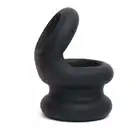 Sport Fucker – Liquid Silicone Switch Hitter. Wszechstronny pierścień na penisa i streczer na jądra z miękkiego silikonu w kolorze czarnym