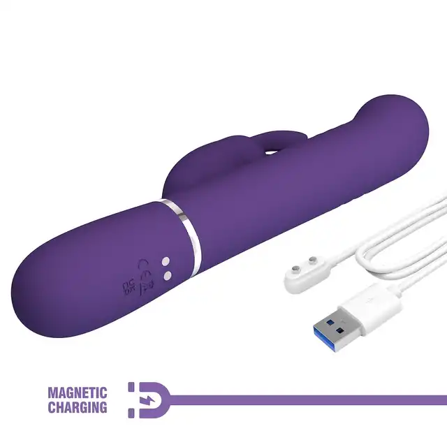 Pretty Love - Coale Purple. Wibrator z intensywnymi wibracjami, ruchomymi koralikami i funkcją Burst Climax zapewnia wyjątkowo intensywną przyjemność