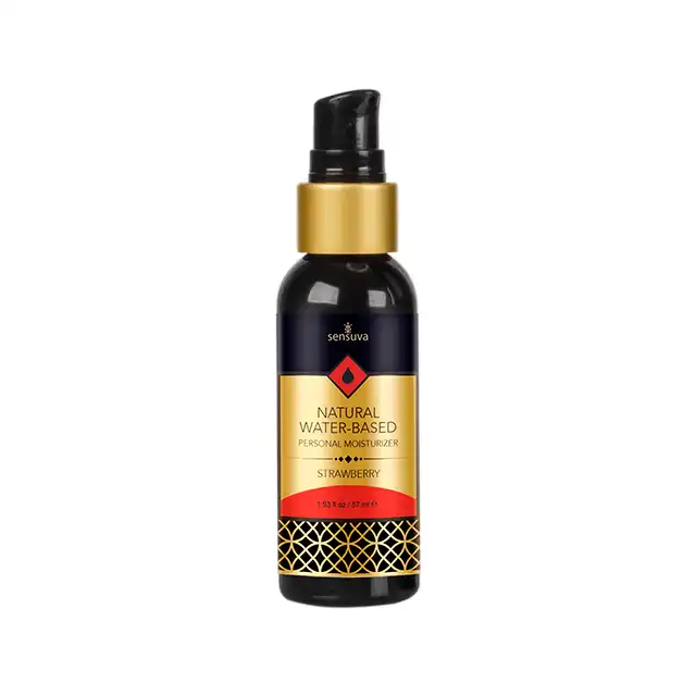 Sensuva -  Natural Waterbased Lubricant Strawberry 57ml. Lubrykant na bazie wody o gładkiej konsystencji i smaku soczystych truskawek