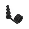 DreamToys -  Ramrod Cockring With Beaded Anal Plug. Innowacyjny pierścień erekcyjny 2 w 1 z korkiem analnym, z gładkiego silikonu, zapewnia zarówno mocną erekcję i stymulację analną