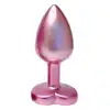 Dream Toys - Gleaming Love Pearl Pink Plug Small. Różowy elegancki korek analny o niedużym rozmiarze z kryształkiem w kształcie serca