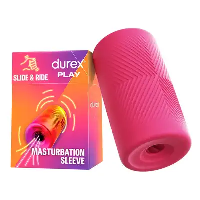 Durex Play - Slide &amp; Ride. Masturbator w formie elastycznego rękawa, super stymulacyjna struktura wewnętrzna zapewnia niezapomniane doznania