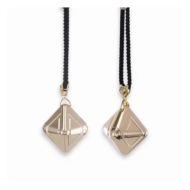 LOCKINK - Vibration Cube 2.0 Gold. Elegancki wibrator incognito w formie złotego łańcuszka, elegancka stymulacja