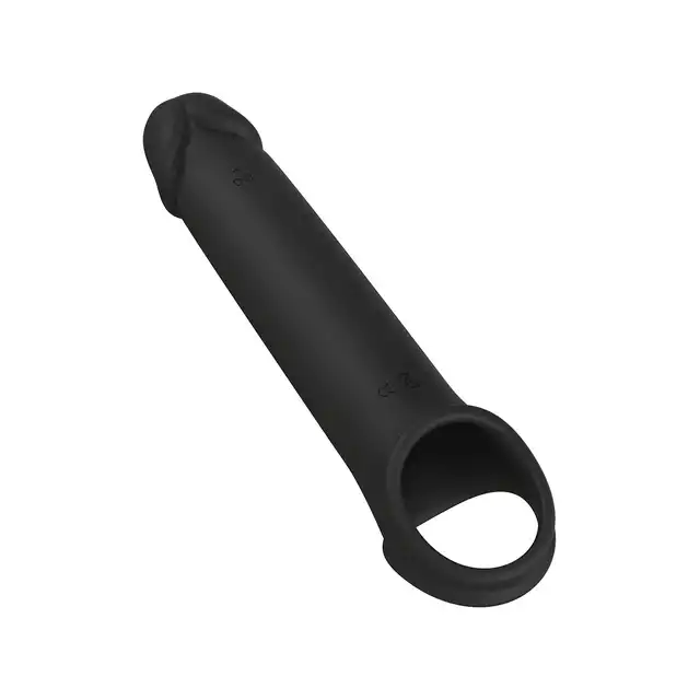 DreamToys - Ramrod Vibrating Extender With Remote. Wibrująca przedłużka na penisa, która łączy dodatkową długość z ekscytującymi wibracjami