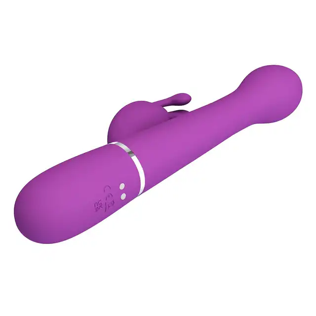 Pretty Love - Dejon Purple. Ruchomy wibrator z obrotowymi kulkami, stymulator łechtaczki i okrągła główka z ruchem posuwistym