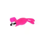 ToyJoy - Bunny Pleaser. Wibrator na palec z króliczymi uszkami, wykonany z silikonu z wibrującym bulletem, idealny do precyzyjnej stymulacji