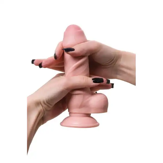 Toyfa - Dildo My babe by RealStick My Precious 17cm. Realistyczne dildo z ruchomą skórą i mocną przyssawką