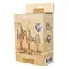 Dream Toys - Gleaming Love Pearl Gold Plug Set. Złoty zestaw eleganckich korków analnych z kryształkiem w kształcie serca