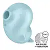 Satisfyer - Sassy Seal Blue. Wibrator incognito z falami ciśnienia i wibracjami, kształt uroczej foczki