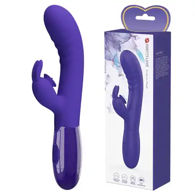 Pretty Love - Cerberus Youth Purple. Wyjątkowy wibrator z króliczkiem i języczkiem do stymulacji łechtaczki