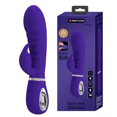 Pretty Love - Prescott Purple. Fioletowy wibrator z króliczkiem do podwójnie ekscytującej stymulacji