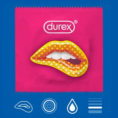 Durex - Pleasure Mix 40szt. Zestaw prezerwatyw z wypustkami i prążkami, dodatkowo nawilżane żelem stymulującym dla niezapomnianych doznań