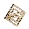 LOCKINK - Adjustable Nipple Clamps with Heavy Pendant Gold. Regulowane zaciski na sutki z ciężką złotą zawieszką, elegancka biżuteria erotyczna