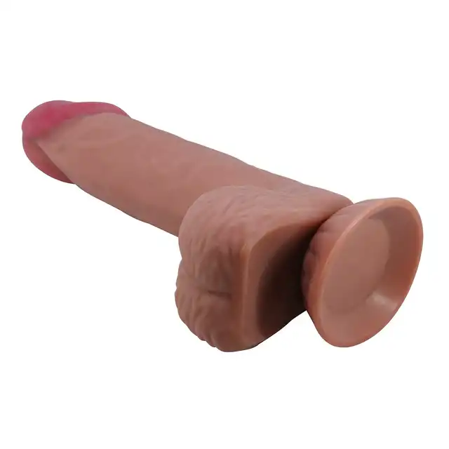 Pretty Love - Sliding Skin 8,1". Dildo z przyssawką i o realistycznym designie, innowacyjny materiał przypominający skórę