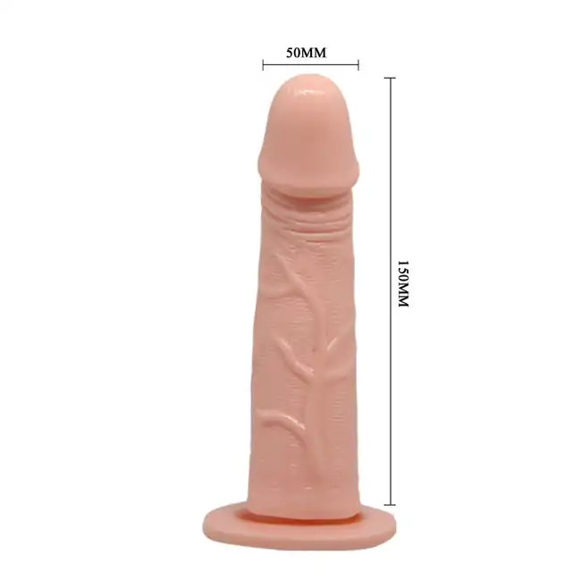 Baile - Strapon Ultra Passionate Harness. Uniwersalny strap-on z realistycznym żyłkowanym dildo i silnymi wibracjami