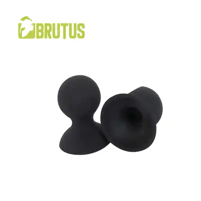Brutus - Nipple Suckers. Gładki silikon i elegancki czarny kolor w rozmiarze S!
