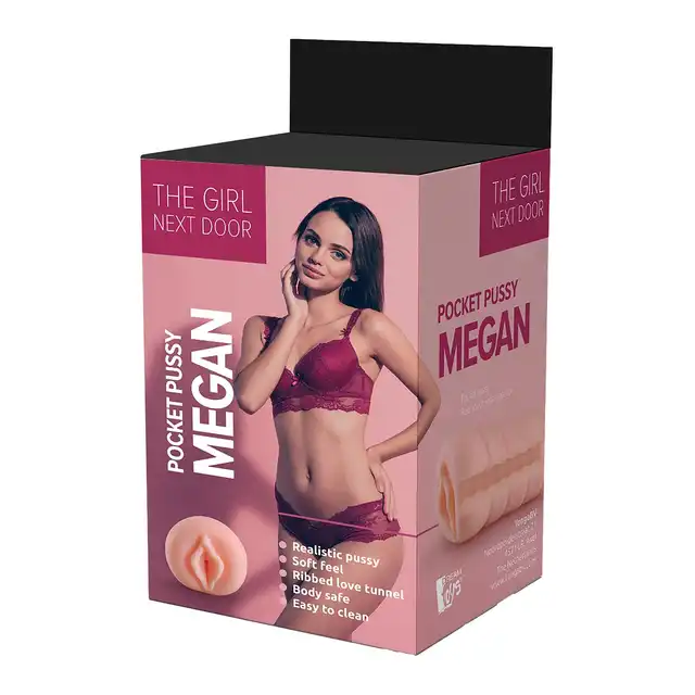 The Girl Next Door - Megan Pocket Pussy. Realistyczny masturbator w kształcie pochwy, idealny rozmiar i rozciągliwy materiał