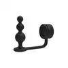 DreamToys -  Ramrod Cockring With Beaded Anal Plug. Innowacyjny pierścień erekcyjny 2 w 1 z korkiem analnym, z gładkiego silikonu, zapewnia zarówno mocną erekcję i stymulację analną